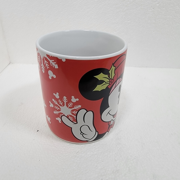 Set of 2 Disney Galerie Huge Mickey & Minnie Mouse Christmas Coffee Mugs - Picture 2 of 16